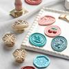 Seal Wax Stamp Head Zinc Alloy Flower Cherry Pattern Relief Fire Paint Seal Head For Envelope Invitation Gifts Crafts Decoration