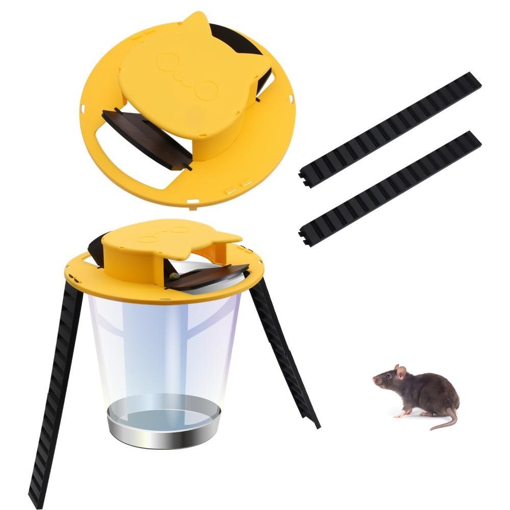 Indoor & Outdoor Rat Catching Slide Bucket Lid Mouse Trap Mousetrap Mouse Bucket Traps Rat Trap