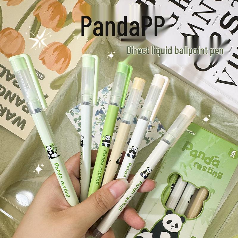 Panda Series: High-Capacity Needle-Tip Liquid Ink Rollerball Pen for Students - Ideal for Exams and Practice