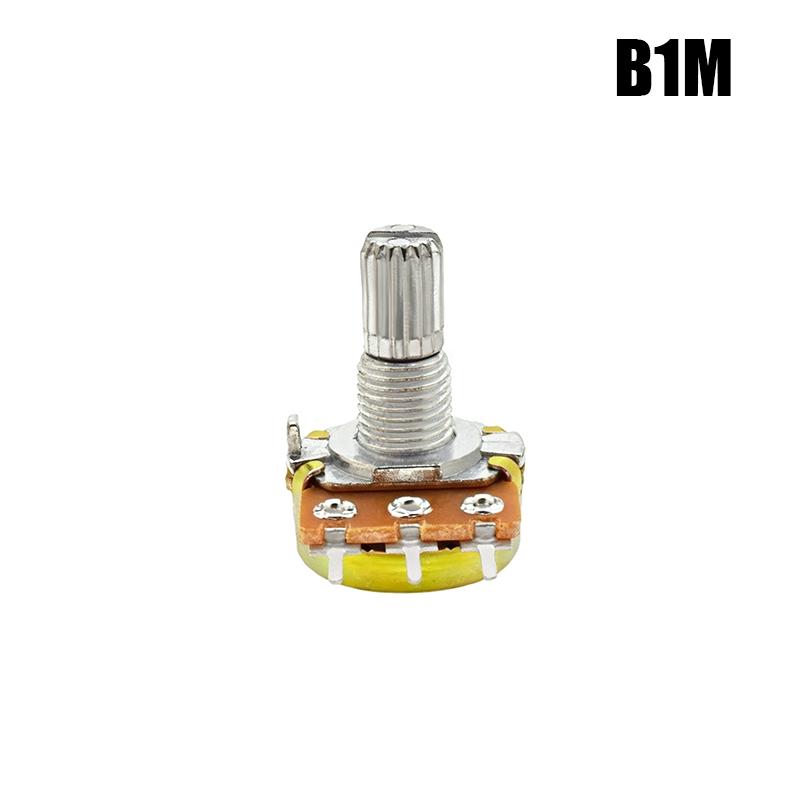 5Pcs Wh148N 15Mm Single Potentiometer B Type Variable Resistor Volume Control Potentiometer Audio Amplifier Electronic Circuit
