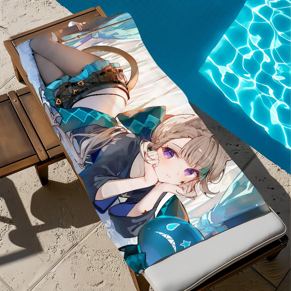 Towel Beach Bath Quick-Drying Lightweight Portable Genshin Impact Linnea Sauna Camping Swim Pool Travel