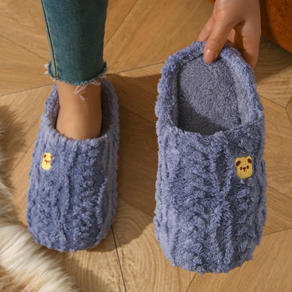 Winter Indoor Slippers Designed for Couples, Featuring Anti-Slip Properties And Warmth