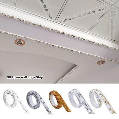 Self-Adhesive 3D Foam Wall Edge Strip Soft Line Decorative Trim Waterproof Baseboard Foam Material Background Design Trim Line