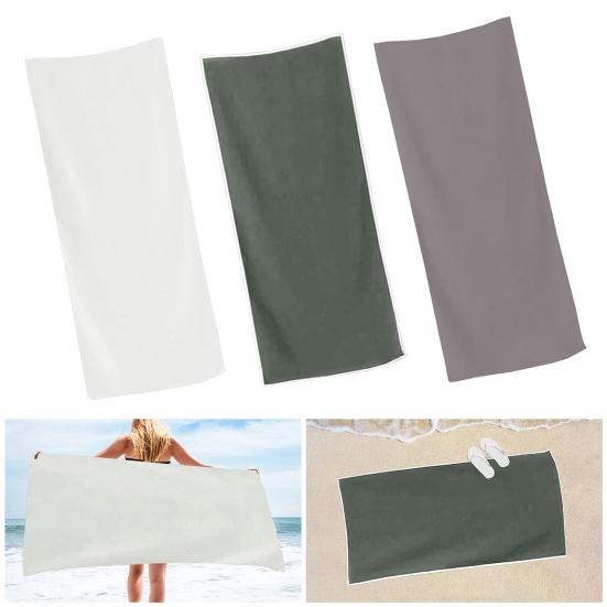 Magnetic Bath Towel Portable Absorbent Beach Towel Swimming Wrap Towel with Magnet for Bath Yoga Camping Swimming Pool