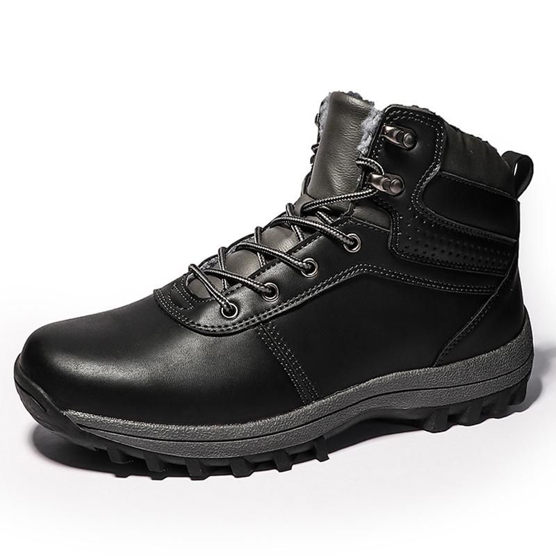 Men Boots Winter Man Shoes Outdoor Ankle Boots Men Snow Boots Plush Keep Warm Men Footwear Non-Slip Casual Trendy Hunting Boots