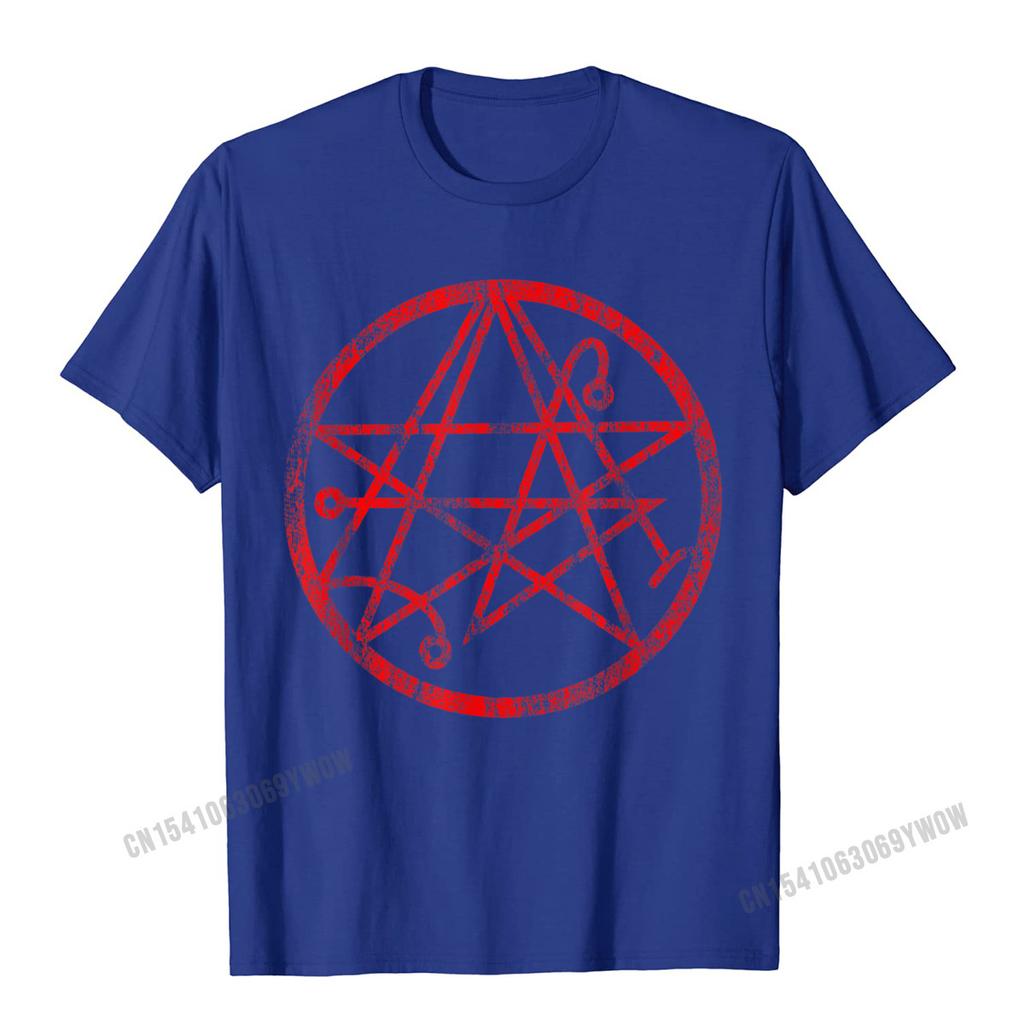 Necronomicon Symbol Shirt Demonic Gothic Horror TShirt Camisas Unisex T Shirt Popular Birthday Cotton Unisexs Tees Casual