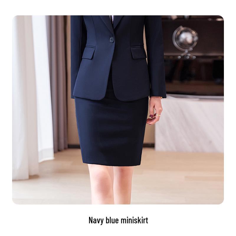 Zihong Women's High-End Career Suit - Spring/Autumn Temperament Style for College Interviews & Formal Wear
