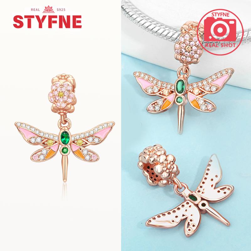 Original Koppar Roséguld Kärlekshjärta Fjäril Luftballong Berlocker Pärlor Passar Armband Dam Smycken DIY-tillbehör Gåva