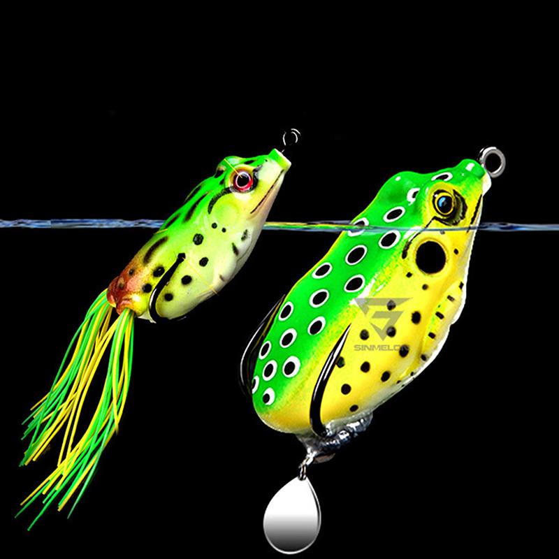 1Pc 10G 3D Eyes Frog Lure Soft Tube Bait Plastic Fishing Lure With Fishing Hooks