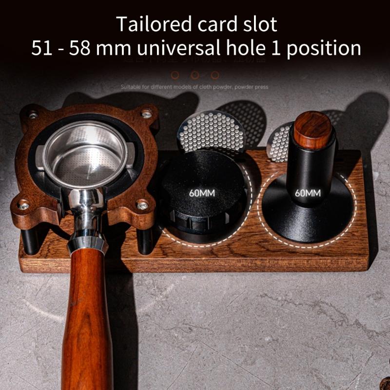 Praktický organizér na kávovar Stanice na pěchovadlo kávy Multifunkční pěchovací stanice Základna na kávu Nástroj na přípravu kávy