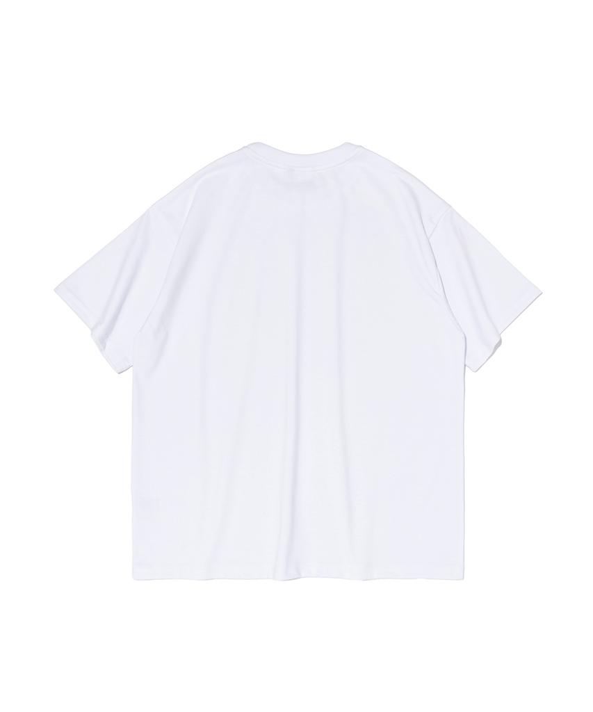 CARGOBROS FOR WOMAN State Of Main Lettering Short Sleeve T-Shirt (White)