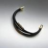 Trendy Multi-Layer Leather Bracelet with Titanium Steel Accents