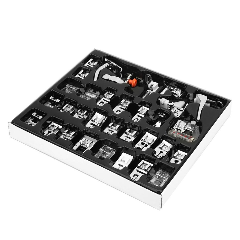 Multifunktions-Nähfuß-Set für Haushaltsnähmaschinen für Näharbeiten(32 Stück)