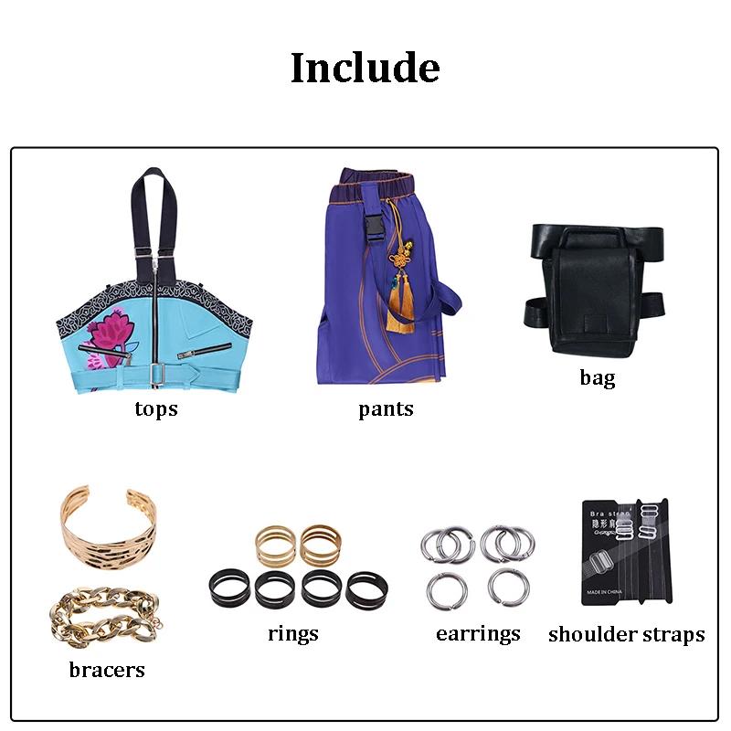 KPop Zoey Cosplay Costume Wig Women Girls Halloween Carnival Comic-con Party Role Playing Outfits