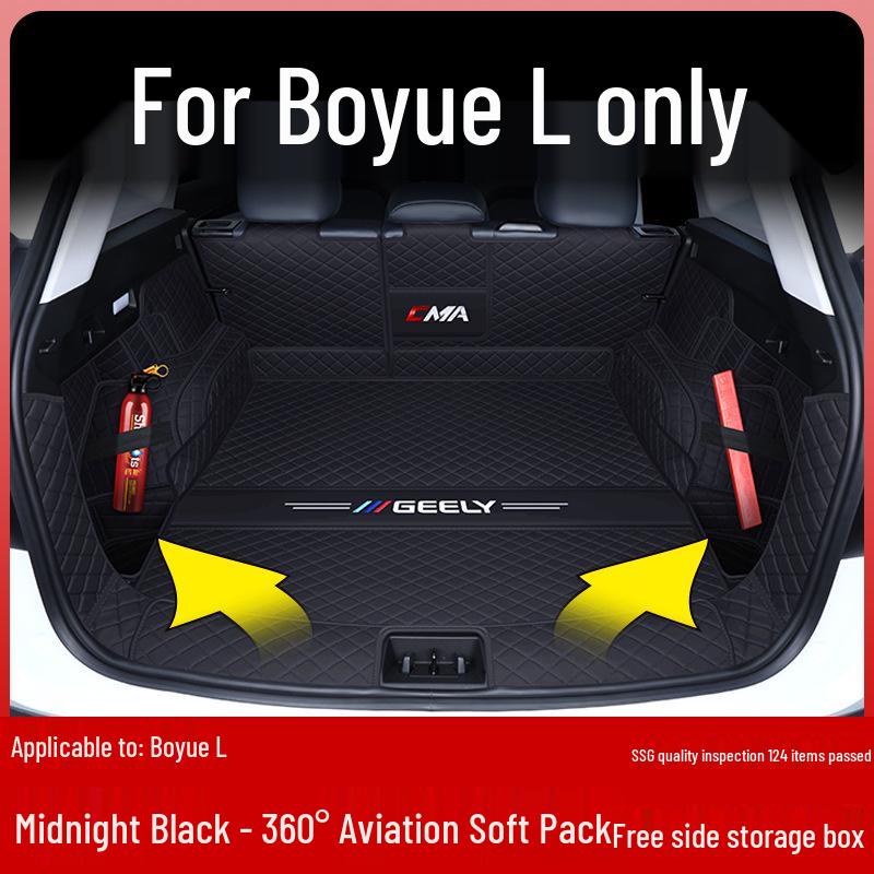Geely Boyue L 2024 Trunk Mat - Full Coverage Tail Box Interior Decor Fán