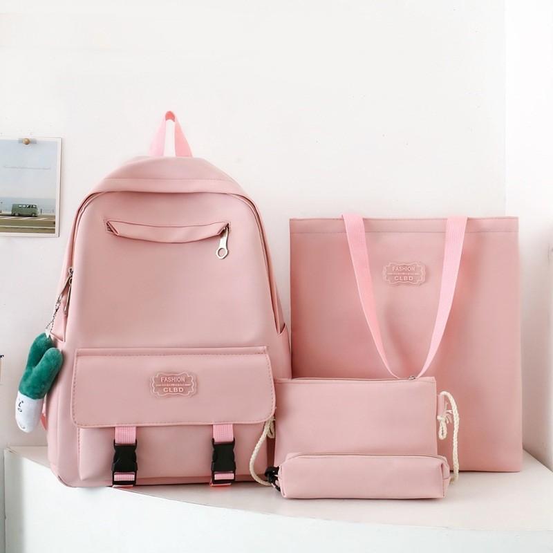 Trendy Design Waterproof Large Capacity Backpack Lightweight Unisex Stylish Laptop Bag розовый