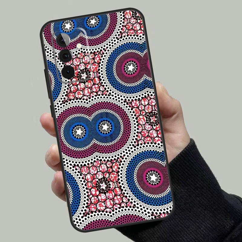 African Wax Print Case For Samsung Galaxy A53 A33 A23 A13 A52 A32 A22 A12 A51 A71 A14 A24 A34 A54 A52S Coque