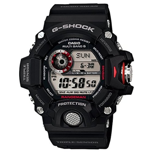 

Casio G-SHOCK Rangeman Radio-Controlled Solar Watch GW-9400-1DR (same model as GW-9400J-1JF) Used