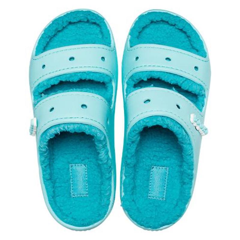 Crocs Classic Warm Fleece Slippers Unisex Blue