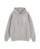B Logo Hoodie Gray Beige