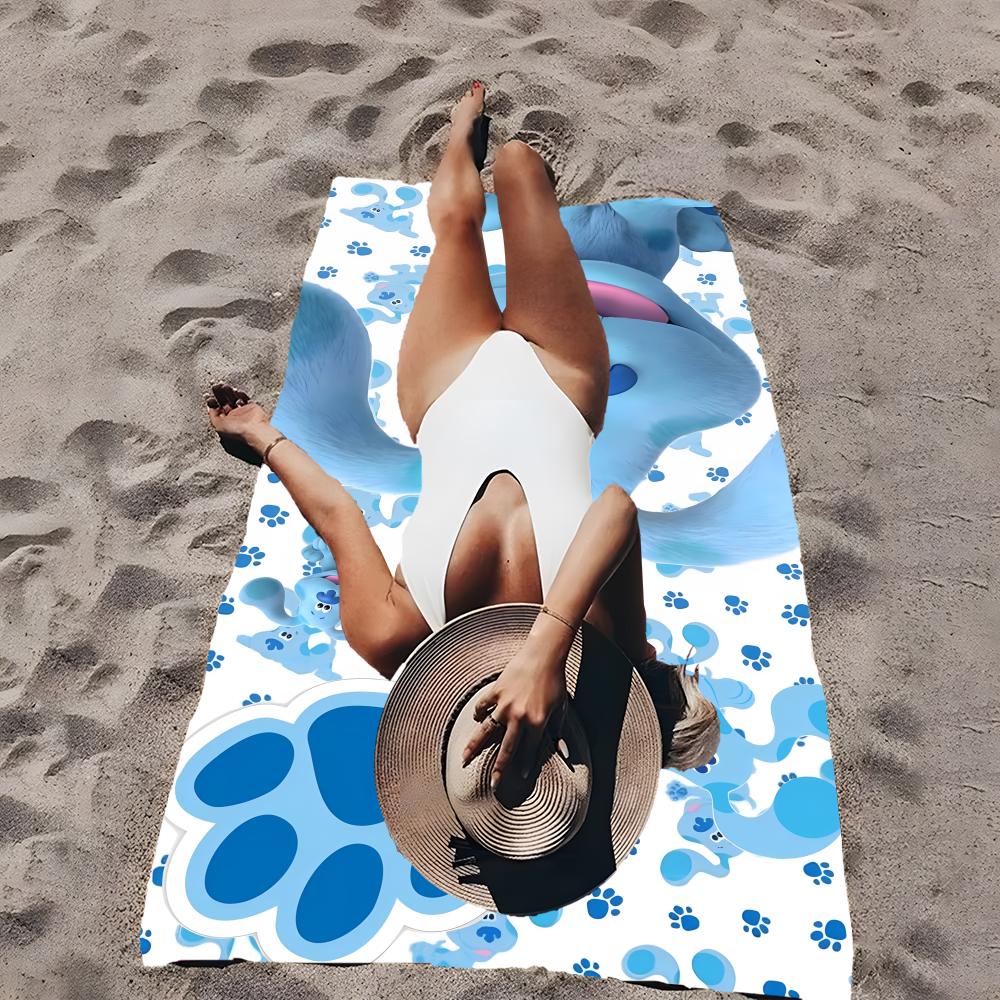 Zeichentrickfilm Blue's Clues & You! Handtuch Handtuch Weich Pool Geschenk Für Reise Fitnessstudio Dusche Kühl Camping Schnelltrocknend Sport Großes Strandtuch