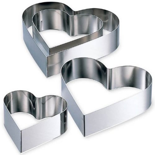 AG 18-8 Heart-shaped Circle Ring 15cm H3cm