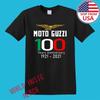 Moto Guzzi Motorrad 100. Jubiläum Motorrad Herren Schwarz Grün Größe S-5XL