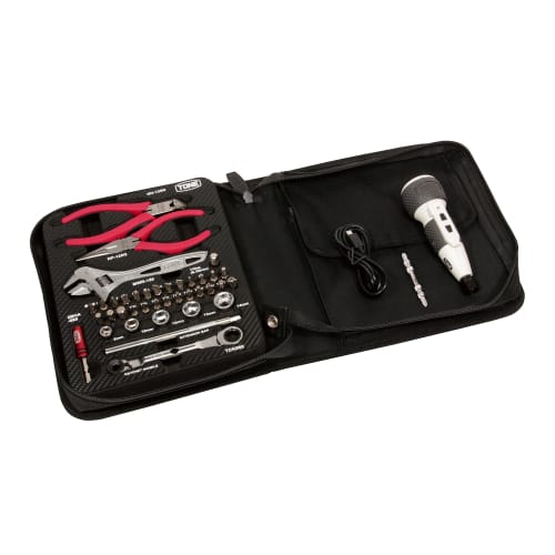 TONE Tool Bag Set TSX2170, 6.35mm Drive & 1/4" Bit Insert, Black, 25-Piece Set