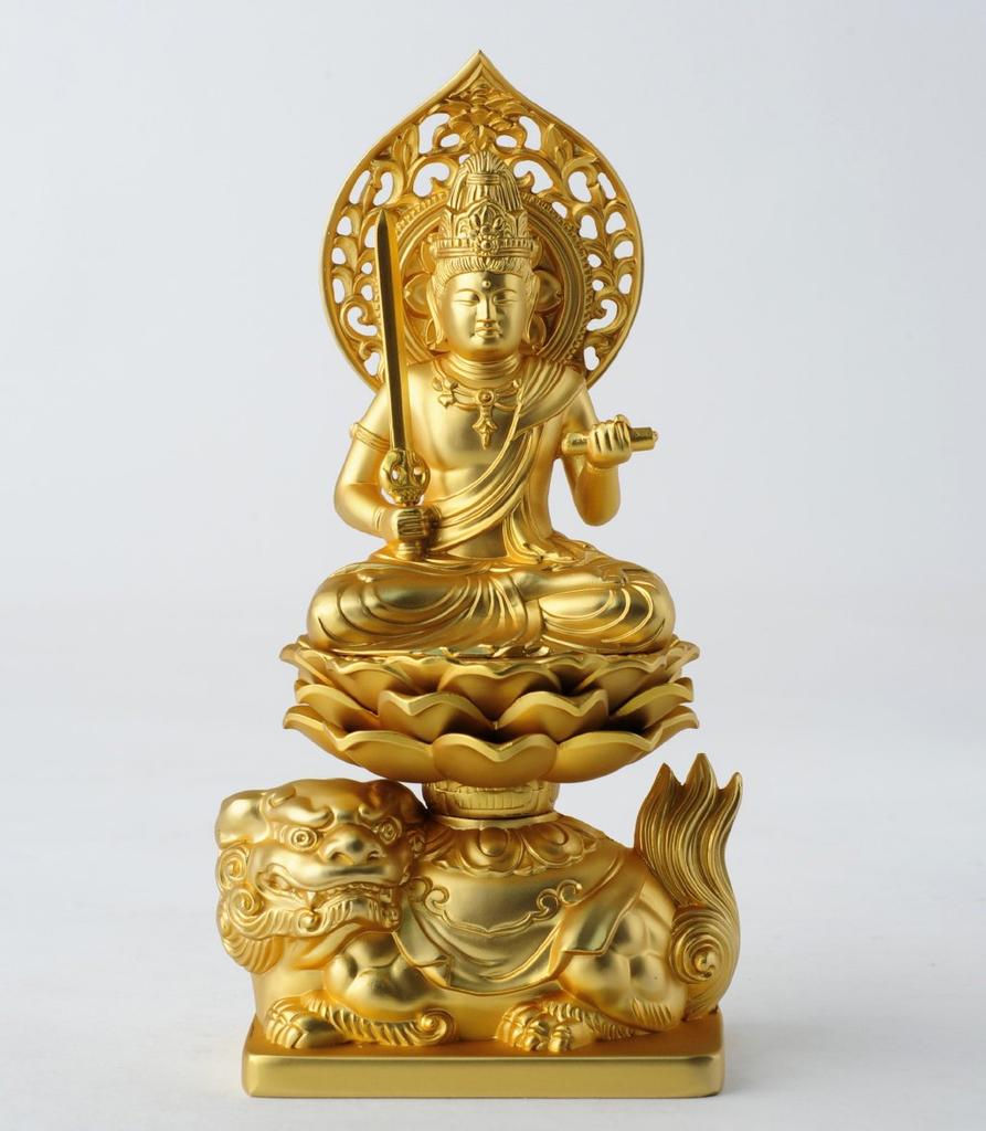 Buddha statue Manjusri Bodhisattva 15cm Buddhist Hideun Makita Original model in the year of the Zodiac guardian principal image Zodiac Takaoka