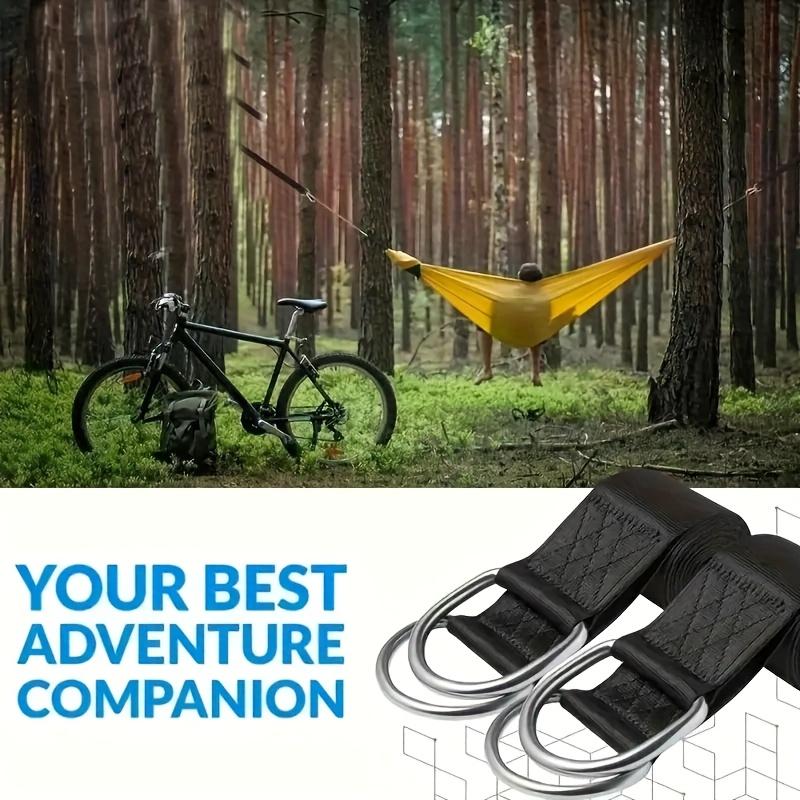 Heavy Camping Hammock Sling Set with Two Safety Latches and Tree Swing Sling Set