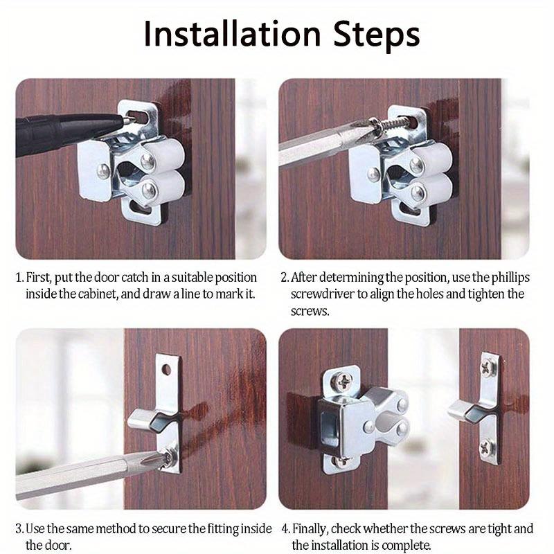 Podwójne zamki bębenkowe do drzwi ze śrubami Zamki do drzwi szafkowych Ograniczniki do szafek domowych Okucia meblowe
