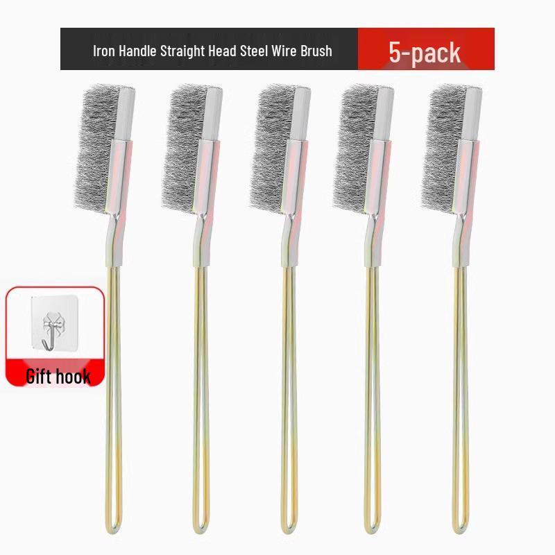 Steel Wire Cleaning Brush with Handle for Grill and Kitchen Rust Removal
