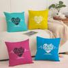 Creative love Cushion Cover Pillowcase Ultra Soft Skin Friendly Fabric Cloud Like Comfort  Concealed Zipper