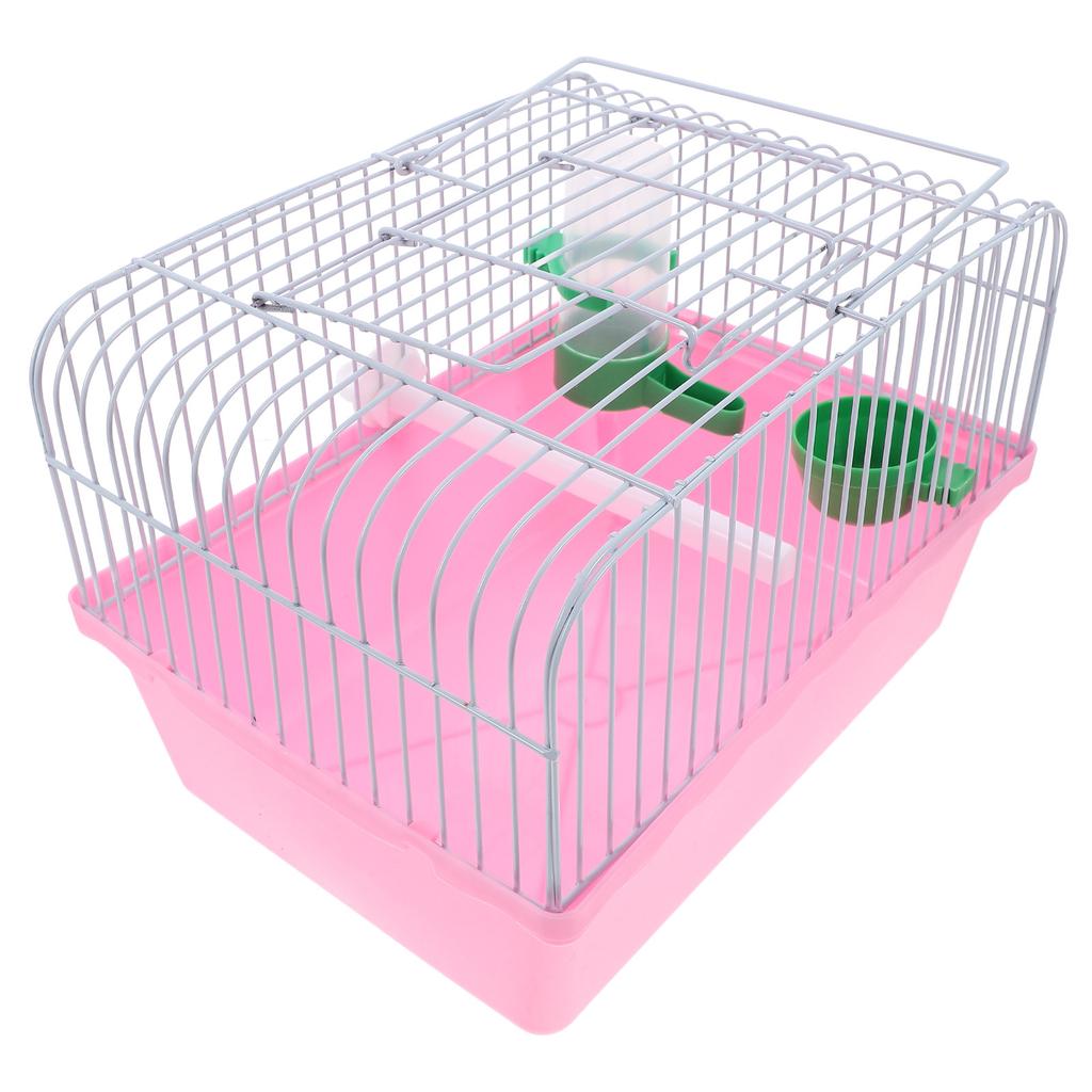 Portable Small Bird Cage ABS Iron Spacious Travel Carrier Perch Food Box Water Dispenser Parrot Carrying Cage Bird Carrier