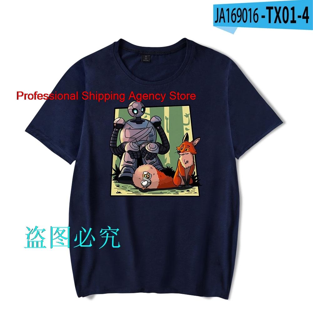 

The wild Robot Tshirt for Male Summer Fun Print Short Sleeve Streetwear Teenagers Fashion Sweatshirts Boysgirls Y2K T shirt 2 4XL