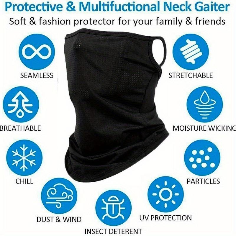 Outdoor Cycling Windproof Dust Mask Windproof Printed Bandana Ice Silk Dustproof Sunscreen Hanging Ear Hood Triangle Scarf