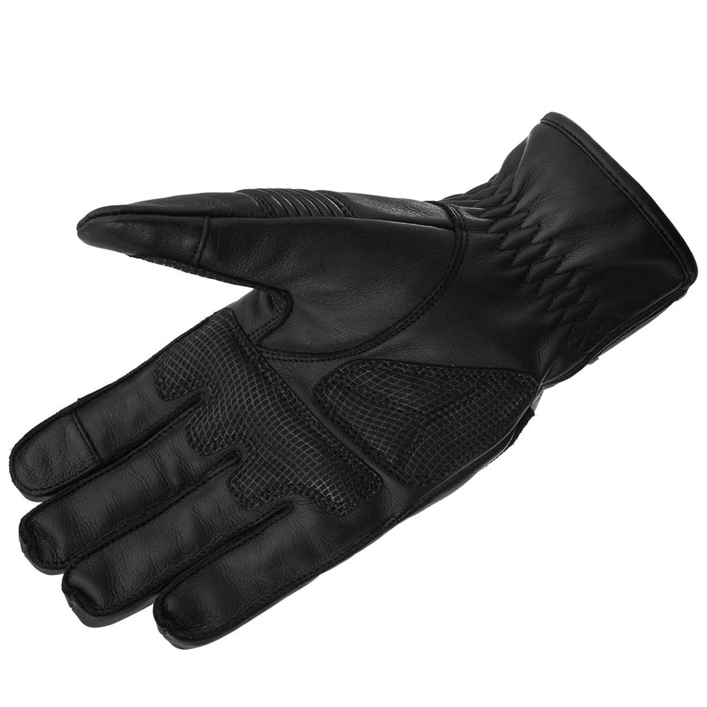 Komine Motorcycle Leather Winter Gloves Z Medium GK-849 - Series, Black,
