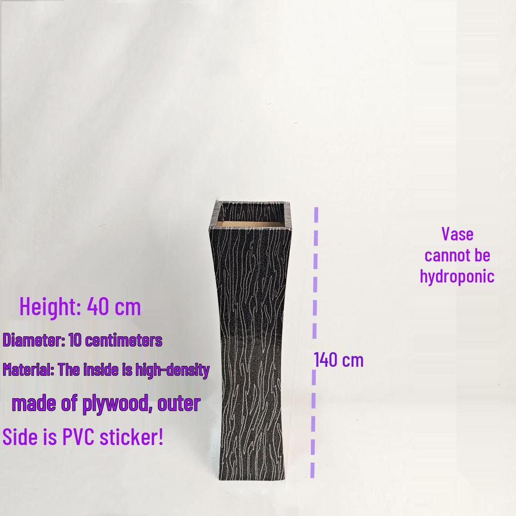 Nordic Large Resin Rattan Vase for Dried Flowers - Ceramic Look, Iron Art Floor Decoration.