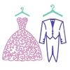 Couple Wedding Metal Cutting Dies Stencil for DIY Scrapbooking Photo Album Embossing Paper Cards Crafts Diecuts