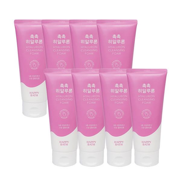HAPPY BATH Moist Hyaluronic Cleansing Foam 200g x8