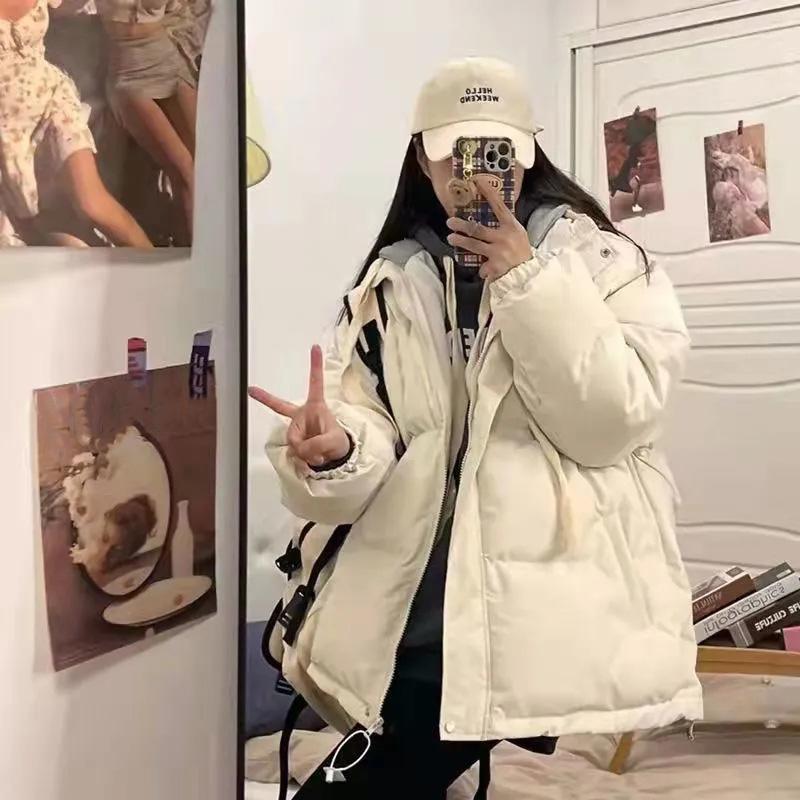 Abbigliamento in cotone da donna 2026 giacca spessa autunno e inverno studenti ampio e versatile vestiti imbottiti in cotone Mori