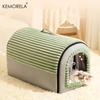 Winter Enclosed Pet Bed Thickened Portable Dog House & Cat Tent with Washable Bedding Needed Bed for Small Medium Large Dogs