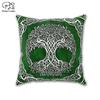 Witch Throw Pillow, Decorative Accent Cushion, Tree of Life, Wicca Room Decor, Witchy Art, Celtic
