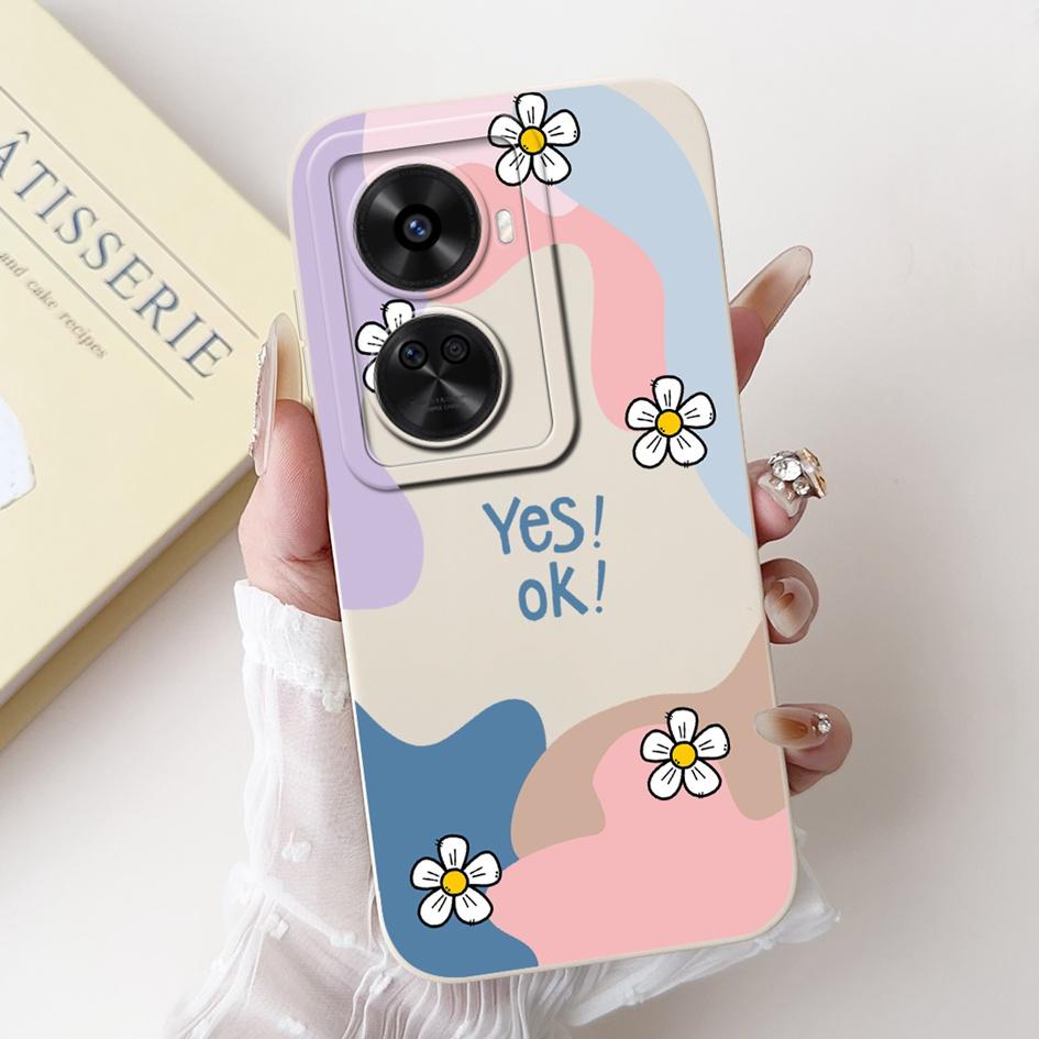 Nova 12 SE Hülle Für Huawei Nova 12 SE Cover 2024 Mode Bemalt Flüssigsilikon Anti-Fall Schutz Stoßfänger Für Nova 12SE Funda