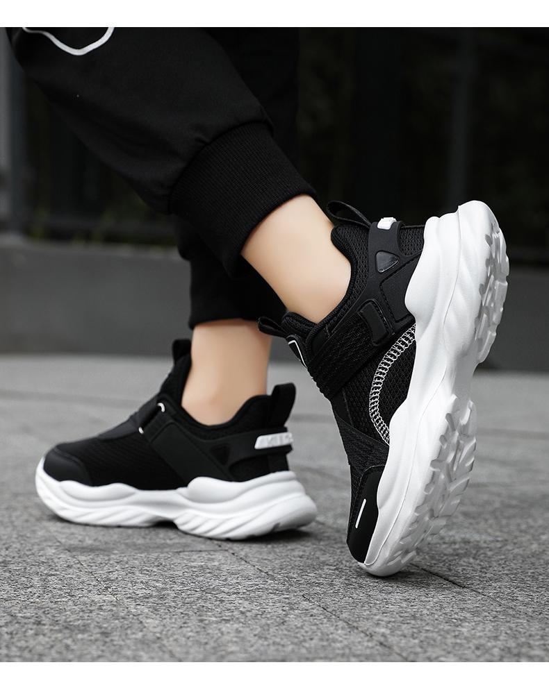 Boys' 2025 Spring Mesh Breathable Running Shoes – Soft Sole Sports Sneakers for Medium & Large Kids