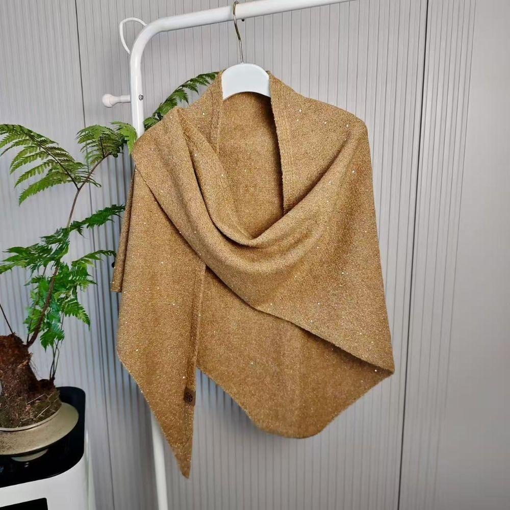 Thermal Woolen Shawl Winter Warm Mongolian Poncho Women Fashion Neck Protection Knitted Scarf