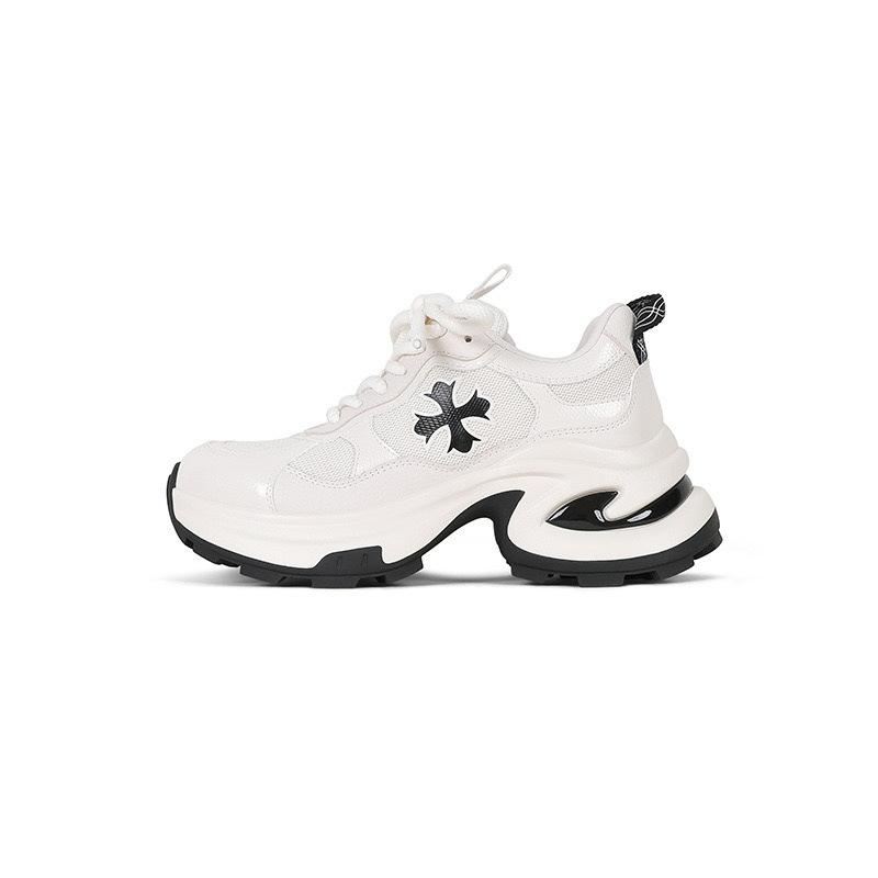 Thick-soled dad shoes women's spring 2025 new small height increase lightweight mesh breathable sports and leisure women's shoes