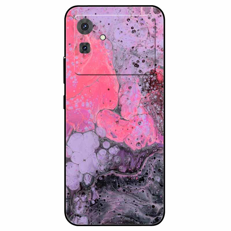 For Cubot Note 21 Case Flower Marble Silicon TPU Soft Phone Bag Cover for CUBOT Note 21 2023 COOL Printing Fundas for Note21