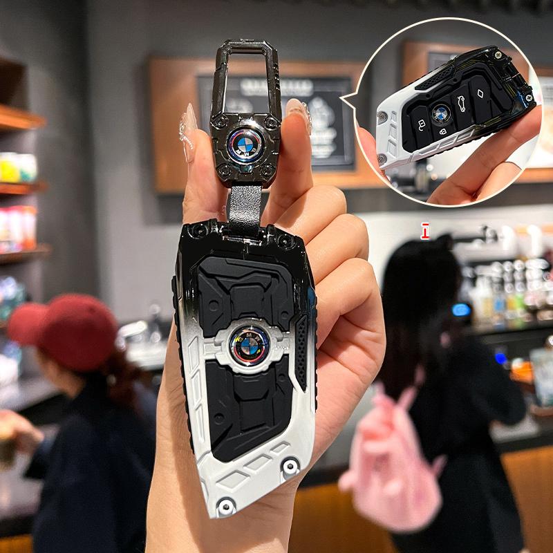 Metal Car Key Shell Fob Cover Case Remote For BMW F20 G20 G30 X1 X3 X4 X5 G05 X6 X7 G11 F15 F16 G01 G02 Keychain Accessories