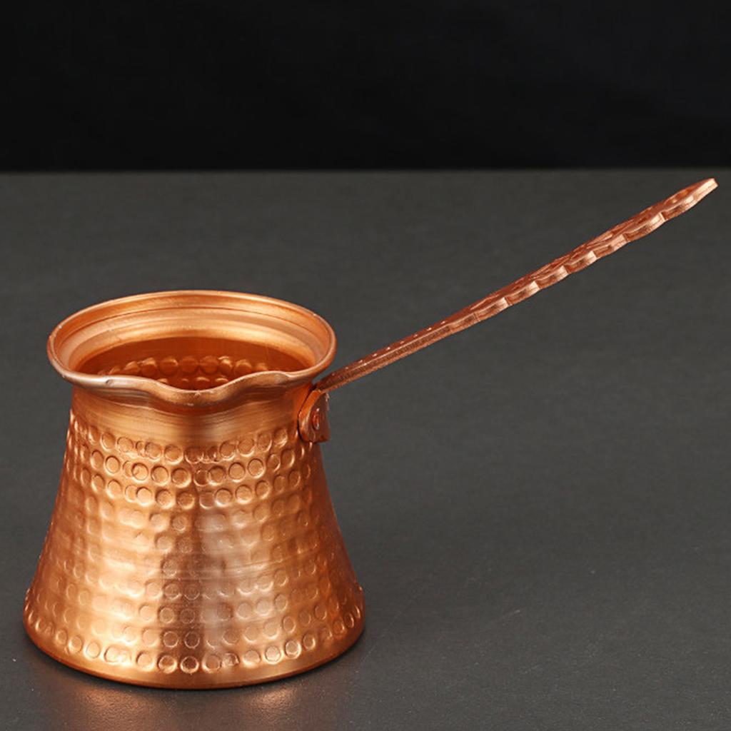 Elegante türkische Kaffeekanne mit gehämmertem Finish, hitzebeständiger Griff, Kaffeetasse für den Heim- und Restaurantgebrauch